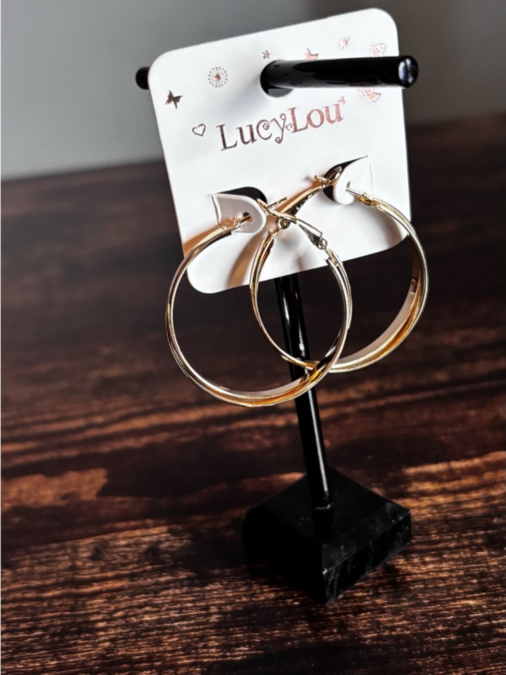 Gold Hoop‎ Earrings - Polished Large Hoops
